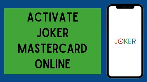 mastercard joker registration for online.